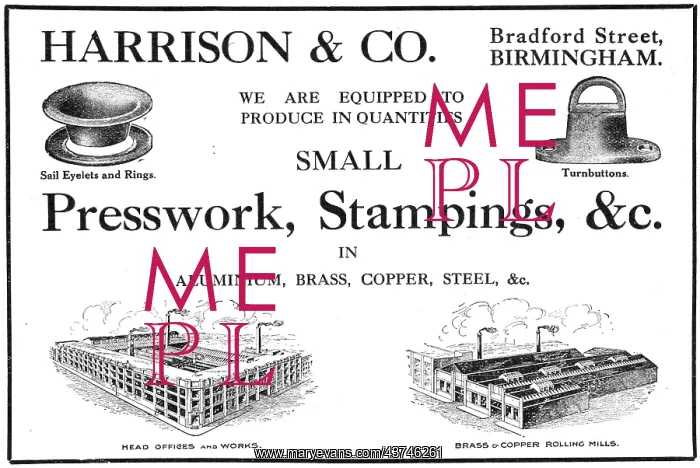: Harrison & Co - Presswork, Stampings. Aircraft Components : Harrison & Co - Presswork, Stampings. Aircraft Components