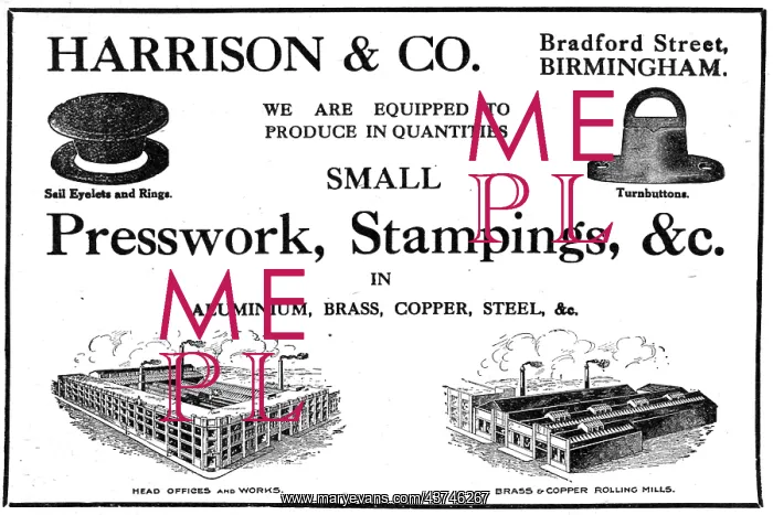 : Harrison & Co - Presswork, Stampings. Aircraft Components : Harrison & Co - Presswork, Stampings. Aircraft Components