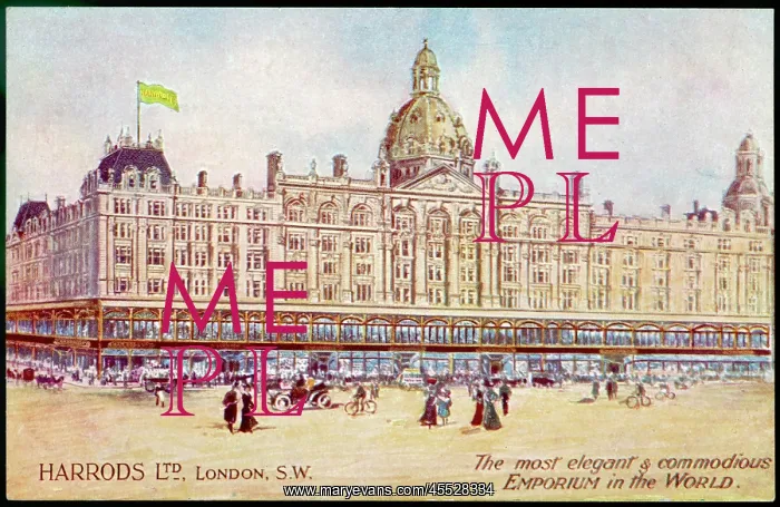 : Harrods Exterior, London - circa 1904 : Harrods Exterior, London - circa 1904