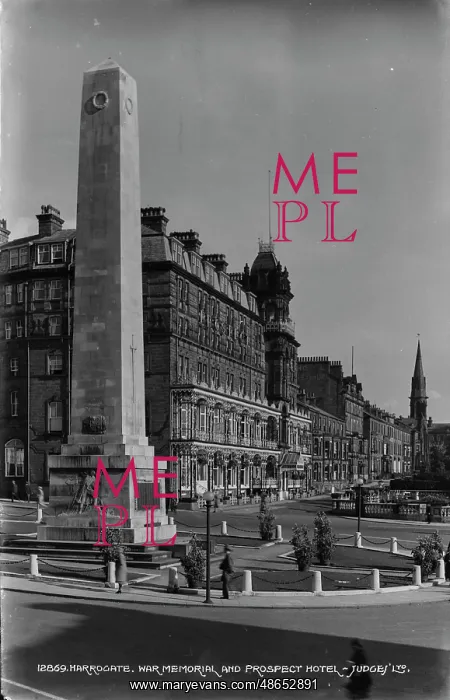 : Harrogate War Memorial and Prospect Hotel : Harrogate War Memorial and Prospect Hotel