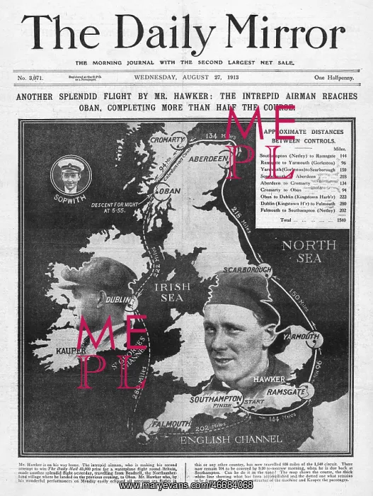 : Harry G Hawker's Round Britain Flight : Harry G Hawker's Round Britain Flight
