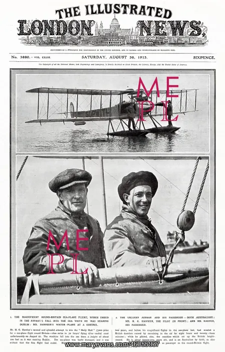 : Harry Hawker - Sea-Plane Flight 1913 : Harry Hawker - Sea-Plane Flight 1913