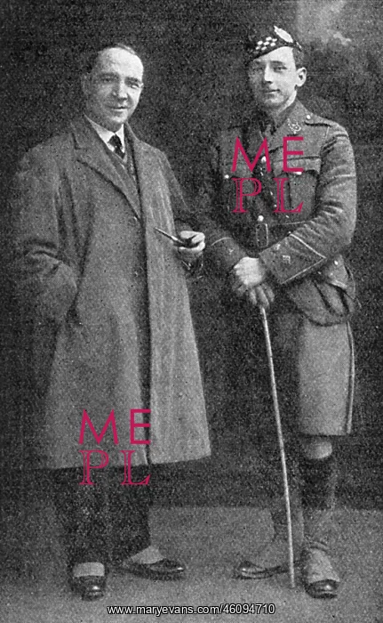: Harry Lauder and his son John, June 1915 : Harry Lauder and his son John, June 1915