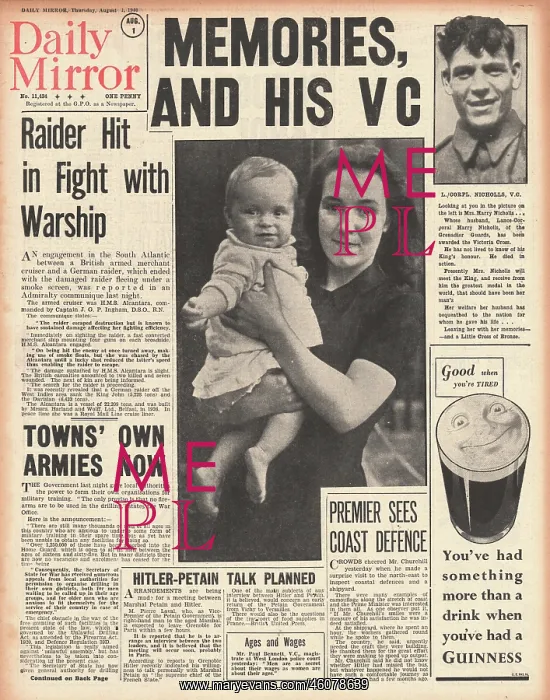: Harry Nicholls VC : Harry Nicholls VC