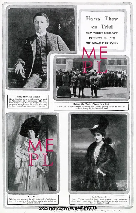 : Harry Thaw on trial, husband of Evelyn Nesbit : Harry Thaw on trial, husband of Evelyn Nesbit