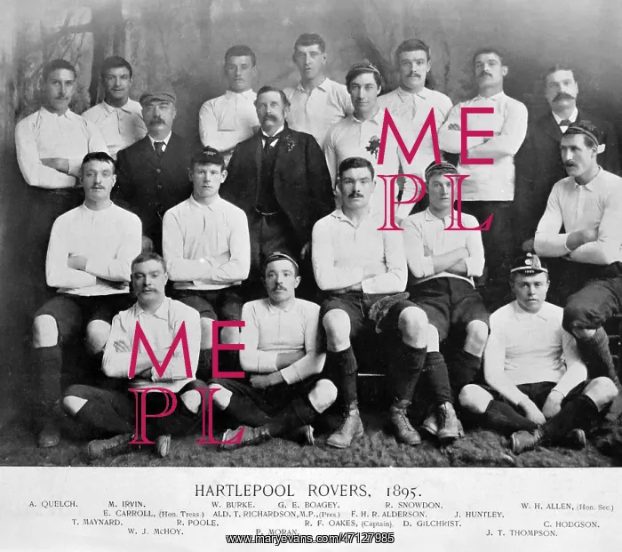  : Hartlepool Rovers Rugby Team in 1895