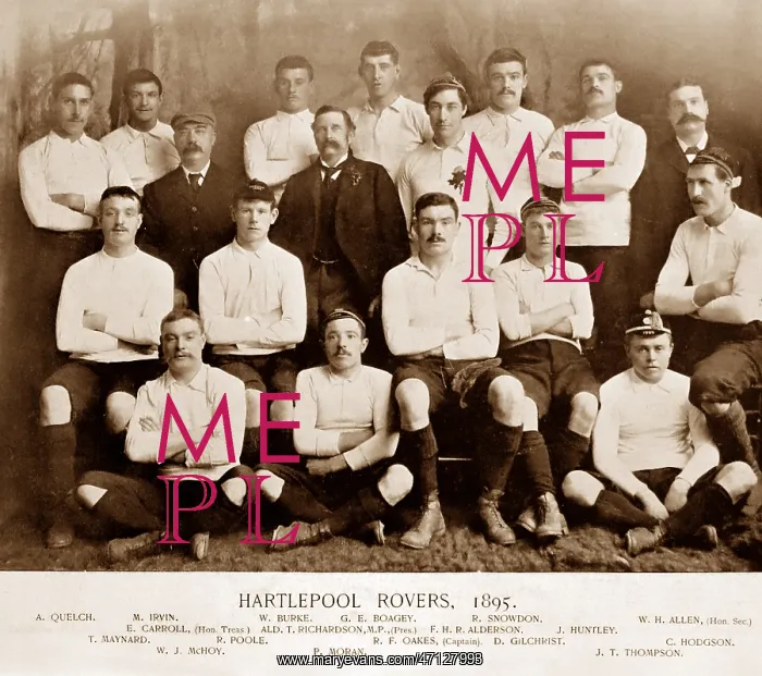  : Hartlepool Rovers Rugby Team in 1895