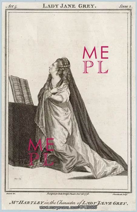 : HARTLEY AS LDY JANE GREY : HARTLEY AS LDY JANE GREY