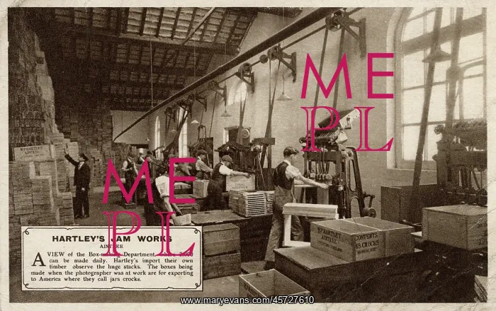 : Hartley's Jam Works, Aintree, Merseyside - Box-making Dept : Hartley's Jam Works, Aintree, Merseyside - Box-making Dept