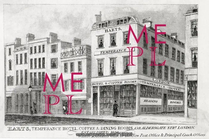 : Harts, Temperance House, Aldersgate : Harts, Temperance House, Aldersgate