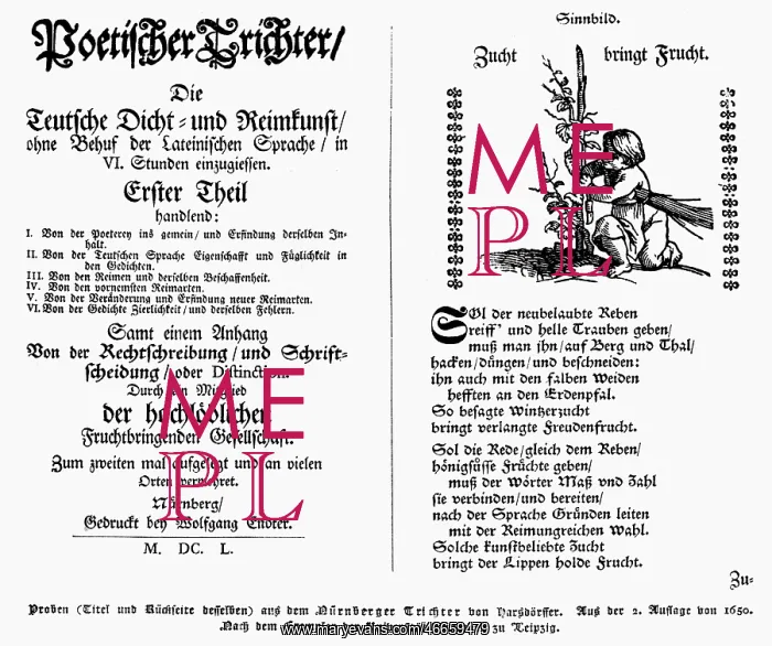 : Hasdoerffer, Georg Philipp, 1.11.1607 - 17.9.1658 : Hasdoerffer, Georg Philipp, 1.11.1607 - 17.9.1658