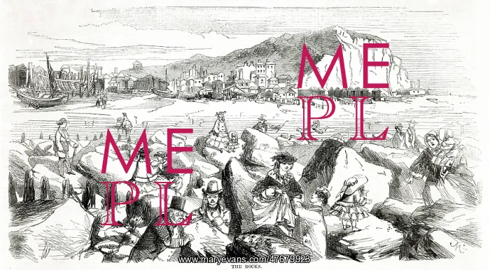 : Hastings - the rocks 1857 : Hastings - the rocks 1857