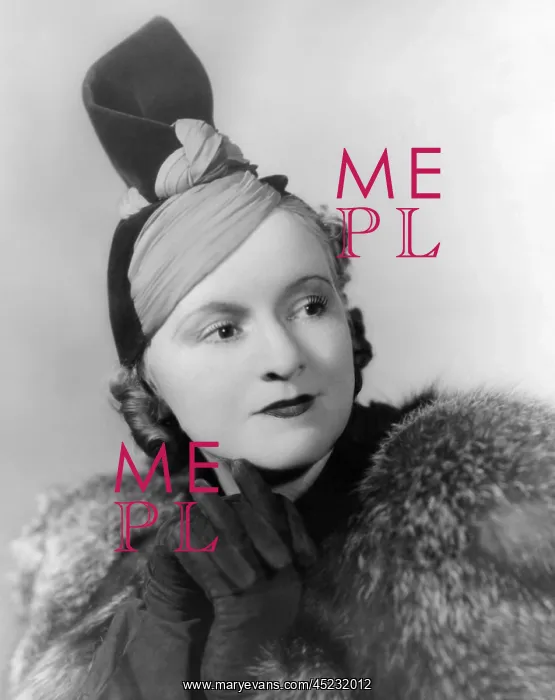 : Hat by American designer and milliner Marian ? : Hat by American designer and milliner Marian ?