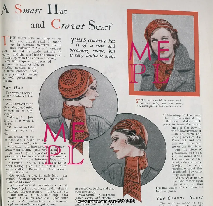 : Hat and Cravat Scarf : Hat and Cravat Scarf