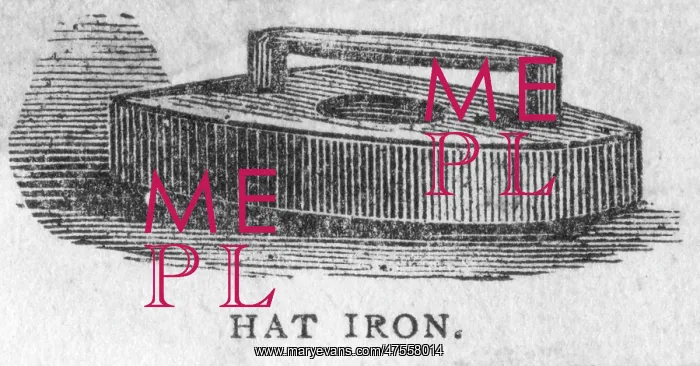 : Hat iron, 1888 : Hat iron, 1888