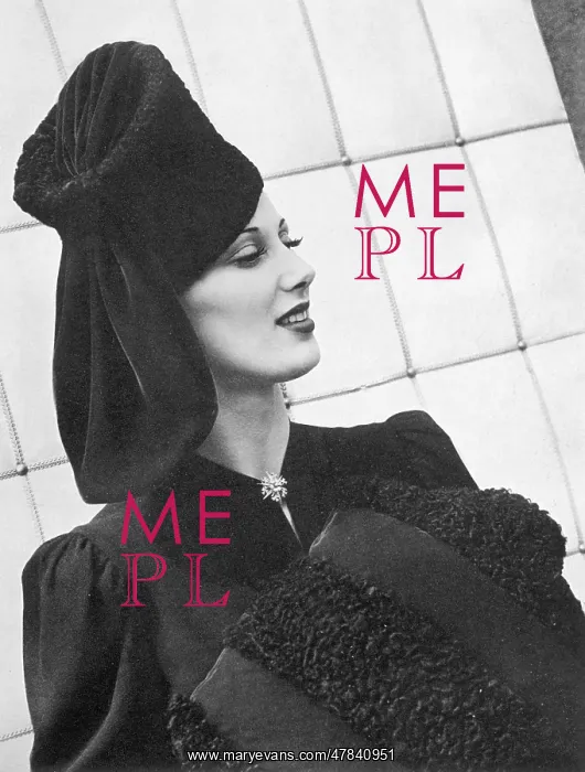 : Hat by Otto Lucas, 1941 : Hat by Otto Lucas, 1941