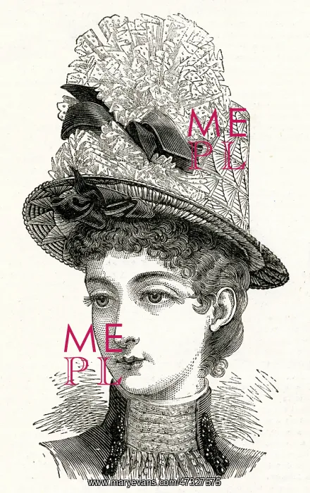 : Hat for the seaside 1886 : Hat for the seaside 1886