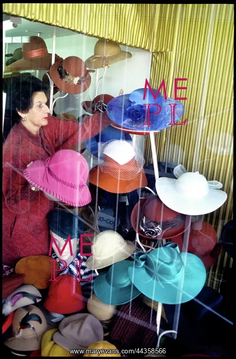 : Hat shop window, Wynberg, Cape Town : Hat shop window, Wynberg, Cape Town