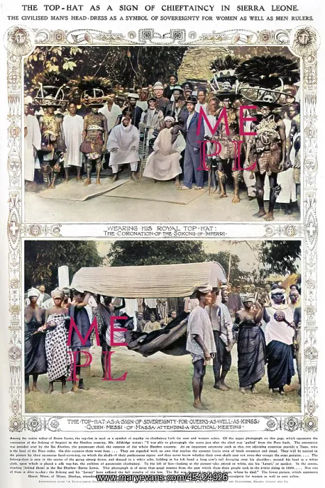 : The top hat as a sign of chieftaincy in Sierra Leone : The top hat as a sign of chieftaincy in Sierra Leone