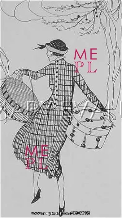  : HATBOXES. Girl and hatboxes