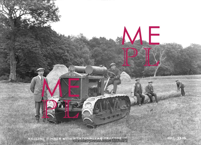 : Hauling Timber With a Caterpillar Tractor : Hauling Timber With a Caterpillar Tractor