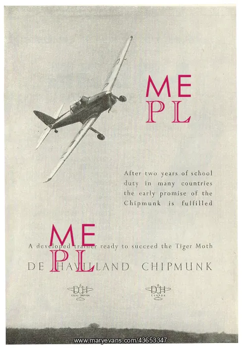: De Havilland Canada DHC1 Chipmunk : De Havilland Canada DHC1 Chipmunk