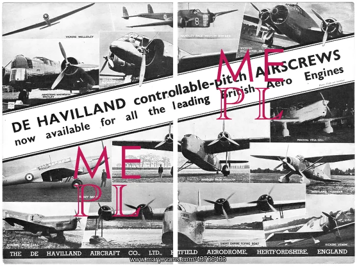 : De Havilland Controllable Pitch Airscrews : De Havilland Controllable Pitch Airscrews