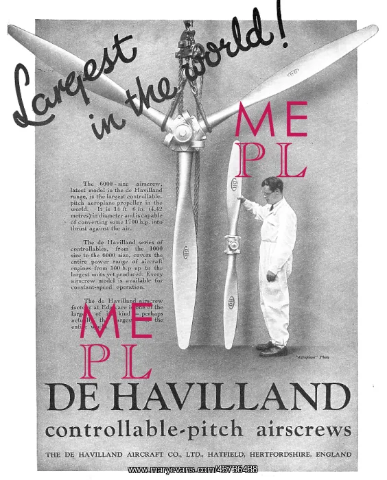 : De Havilland Controllable Pitch Airscrews : De Havilland Controllable Pitch Airscrews