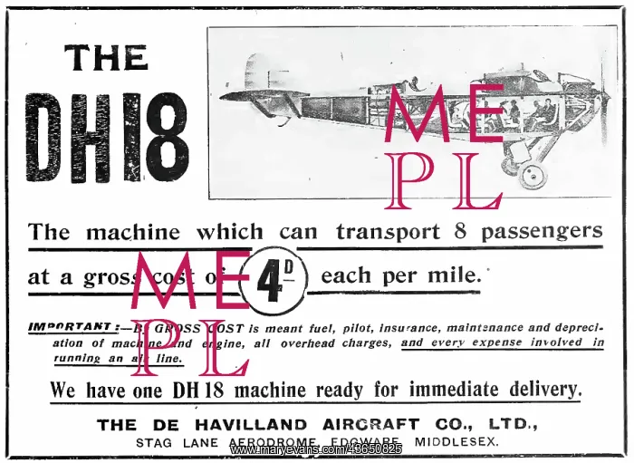 : De Havilland DH18 : De Havilland DH18