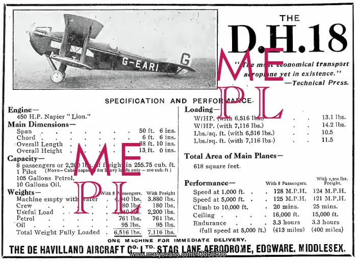 : De Havilland DH18 - G-EARI : De Havilland DH18 - G-EARI