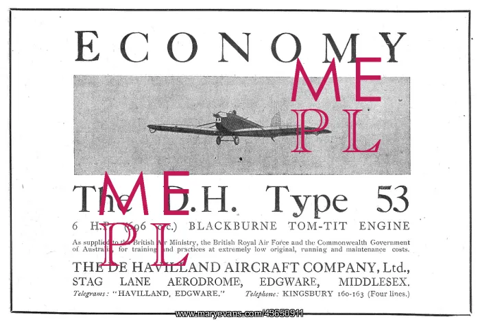  : De Havilland DH53