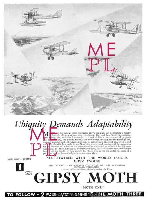 : De Havilland DH60 Gipsy Moth : De Havilland DH60 Gipsy Moth