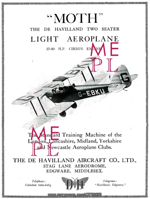 : De Havilland DH60 Moth - Cirrus Moth : De Havilland DH60 Moth - Cirrus Moth