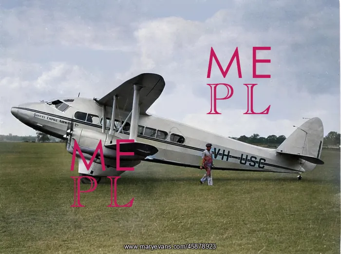 : De Havilland DH86 Dragon Express (side view, (running-u? : De Havilland DH86 Dragon Express (side view, (running-u?
