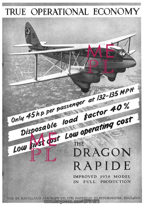 : De Havilland Dragon Rapide : De Havilland Dragon Rapide