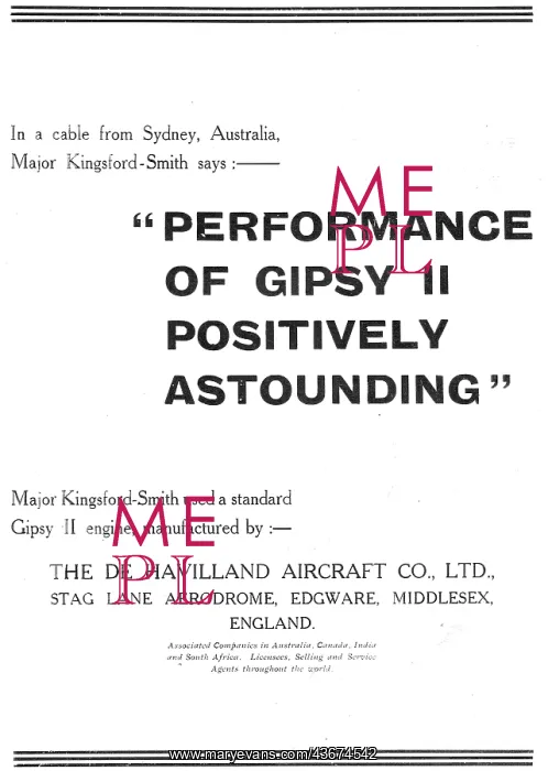 : De Havilland Gipsy II Aero Engine - Astounding Performance : De Havilland Gipsy II Aero Engine - Astounding Performance