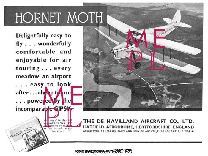 : De Havilland Hornet Moth : De Havilland Hornet Moth