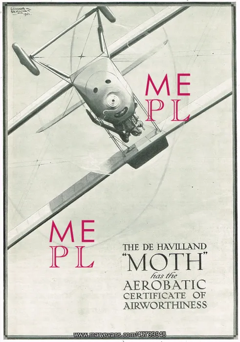 : The De Havilland Moth Has Aerobatic : The De Havilland Moth Has Aerobatic