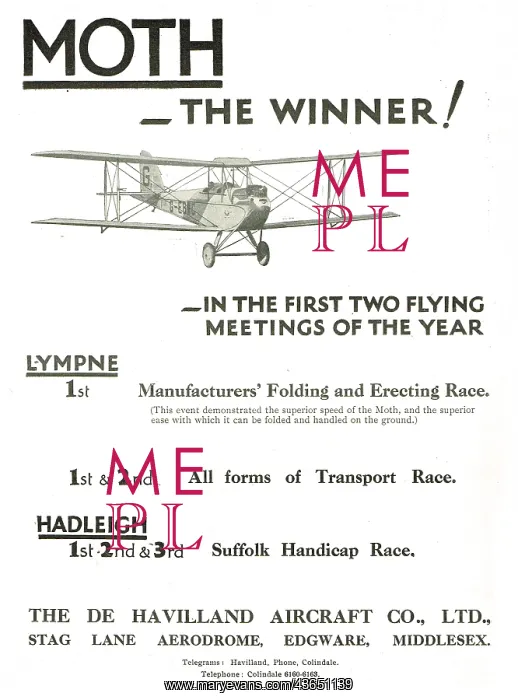 : De Havilland Moths1st At Lympne : De Havilland Moths1st At Lympne