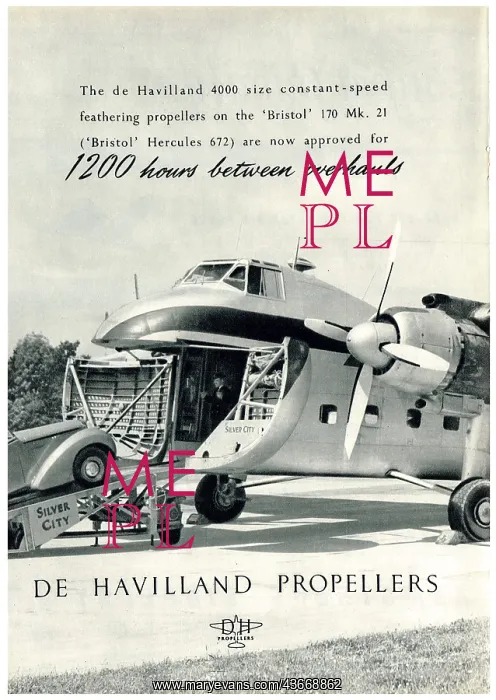 : De Havilland Propellers - Bristol B170 : De Havilland Propellers - Bristol B170