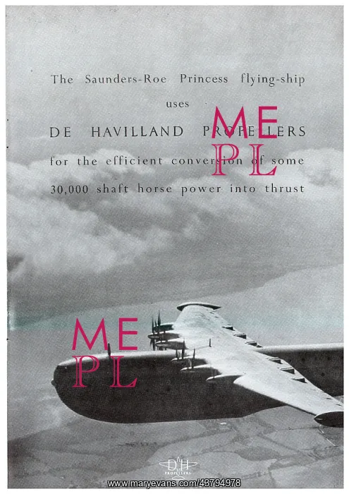 : De Havilland Propellers - SARO Princess : De Havilland Propellers - SARO Princess