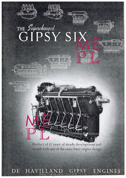: De Havilland Supercharged Gipsy Six : De Havilland Supercharged Gipsy Six