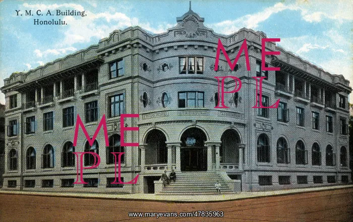 : Hawaii, USA - Y. M. C. A. Building, Alaska, Street, Honolulu : Hawaii, USA - Y. M. C. A. Building, Alaska, Street, Honolulu