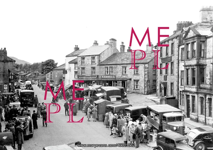  : Hawes, Main Street c1950