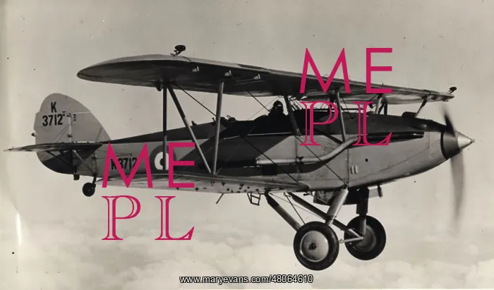 : Hawker Audax trainer of No 9 FTS in 1939 : Hawker Audax trainer of No 9 FTS in 1939