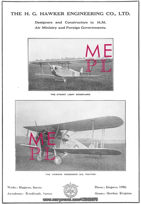 : Hawker Cygnet Light Aeroplane : Hawker Cygnet Light Aeroplane