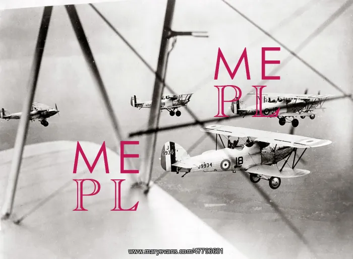  : Hawker Hart day bombers, over Upper Heyford