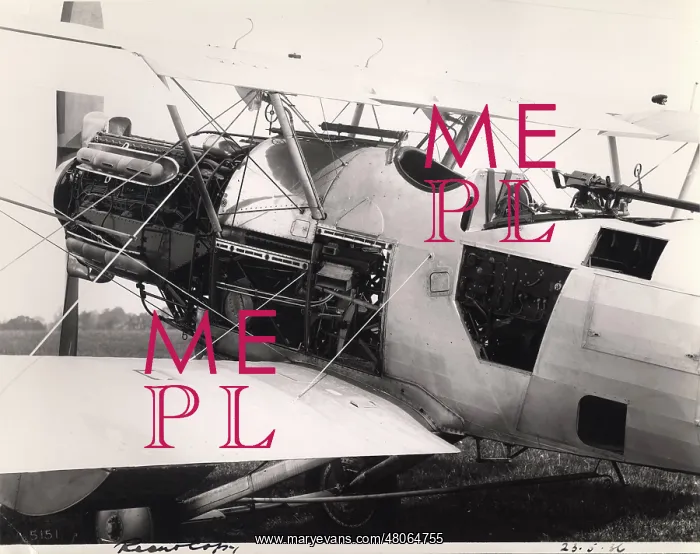: Hawker Hector rear view with access panels removed 1936 : Hawker Hector rear view with access panels removed 1936