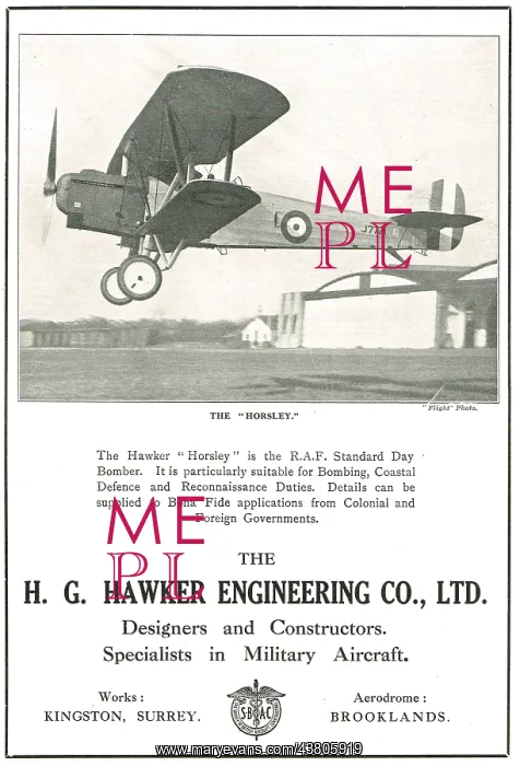: Hawker Horsley Day Bomber J7721 : Hawker Horsley Day Bomber J7721