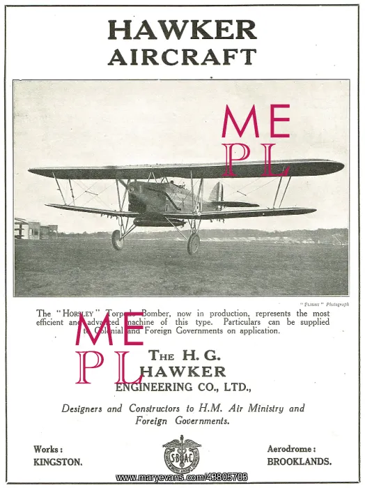 : Hawker Horsley Torpedo Bomber : Hawker Horsley Torpedo Bomber